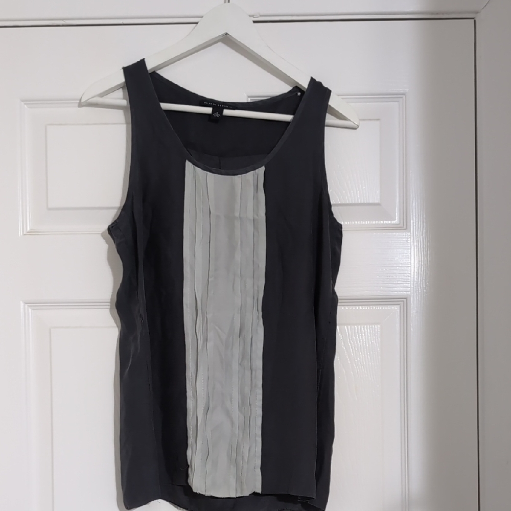 Banana Republic Pleated Silk Top